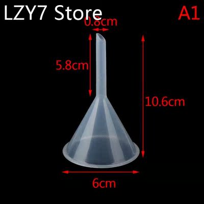1pcs Useful 60mm Mouth Dia Laboratory Clear White Plastic Fi