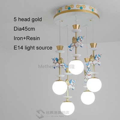 Children's Room Pendent Light Girl Princess Bedroom Lamp Car