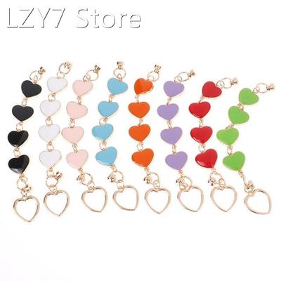 1pc Mobile Phone Strap Lanyard Colorful Heart Rope For Cell