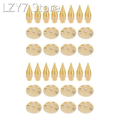 16 Pairs 6 X 36Mm Copper Speaker Spike Isolation Stand + Bas