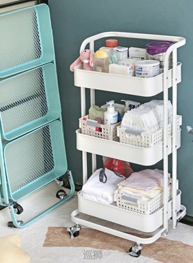 Foldable trolley rack pulley installation free floor mobile