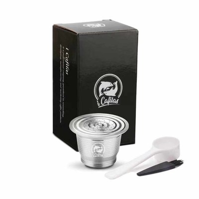 Nespresso Refillable Coffee Capsule Pod Stainless Steel Filt
