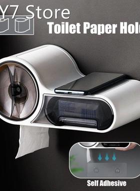 Bathroom Toilet Paper Holder Paper Tissue Box Plastic Toilet