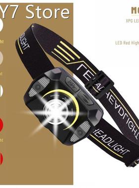 LED Headlamp Super Bright Hands-free Compact 5 Modes Headlig