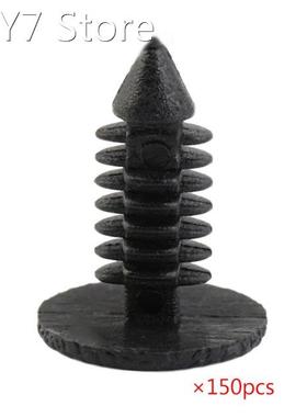 Free Shipping 150pcs Nylon Plastic Car Rivet Black Fastener