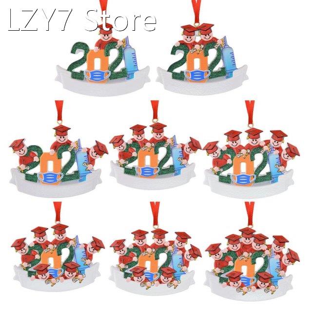 2021 Christmas Family Pendant Resin DIY Name Survived Family