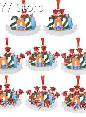 2021 Christmas Family Pendant Resin DIY Name Survived Family