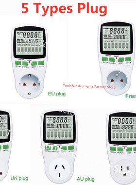 Digital LCD Energy Meter Wattmeter Wattage Electricity Kwh