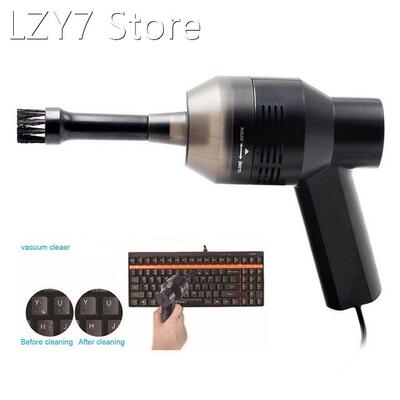 Black Keyboard Desk Vacuum Cleaner Handheld USB Recharg
