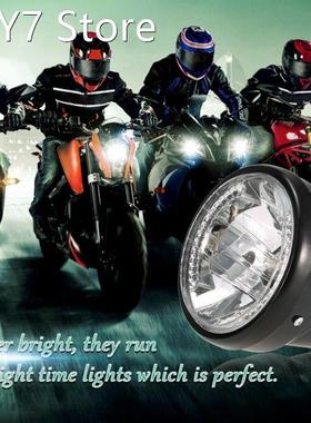 LED Motorcycle Headlight 7 Round LED Motorcycle Turn Signal
