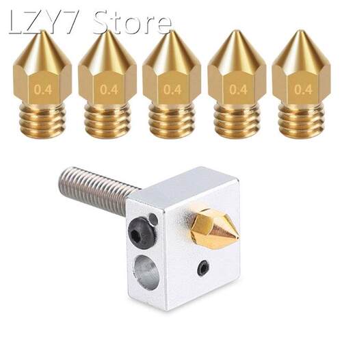 3D Printer Mk8 Brass Stainless Steel Nozzles Print Head Ext