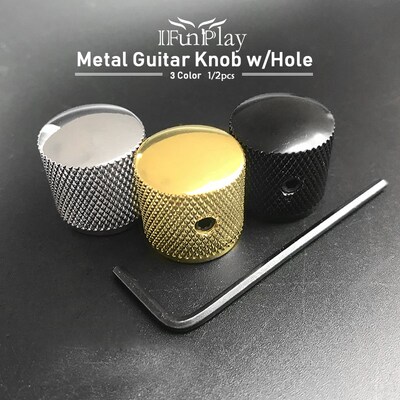 Professional Metal Guitar Tone Volume Knob Potentiometer Hat