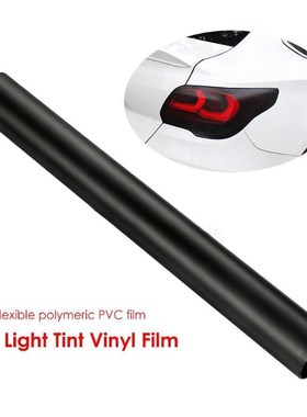 30x100cm/12x39 inch Black Matt Automobile Car Light Headligh