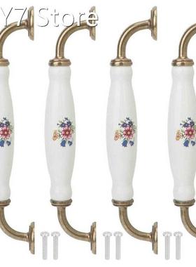 4 Sets Ceramic Handle European Style 160mm Hole Distance Cab