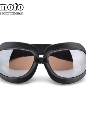 BJMOTO Motorcycle Glasses Goggles Helmet Pilot Scooter Retro
