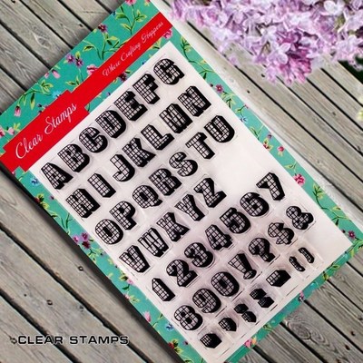 Letters and numbers Transparent Clear Silicone Stamp/Seal fo