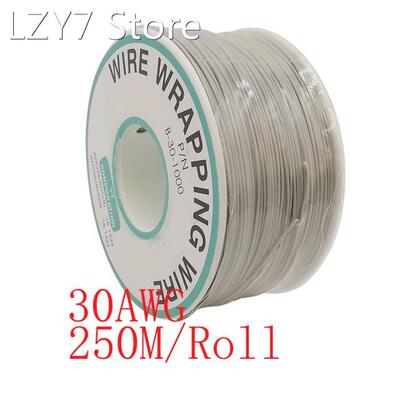 250M/Roll 30AWG Wrapping Wire Tinned Single Core Copper Soli