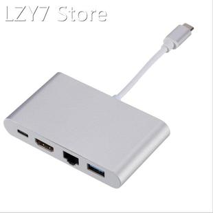 USB C Ethernet To HDMI-Compatible+Gigabit Ethernet+USB3.0 Ty