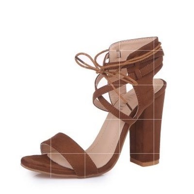 Ladies sandals High heel shoes women Hollowed high heels 43