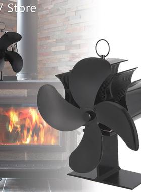 4/5 Blades Aluminum Winter Household Thermal Power Fireplace