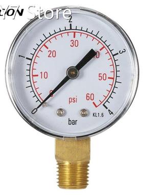50mm manometer Pool Filter Water Pressure Dial Hydraulic Pre
