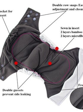 Baby Cloth Diaper Night Diapers Nappy Infant Nappies Panties