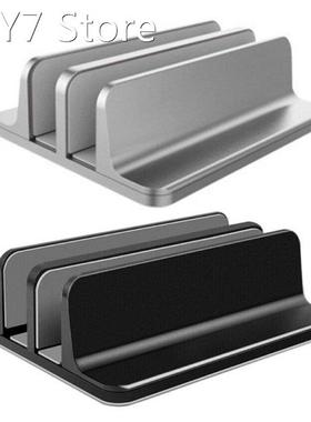 Vertical Laptop Stand Double Slot Notebook Tablet Mount Spac