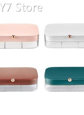 30 Grids Jewelry Storage Box Double Layers Clear Earrings Ri