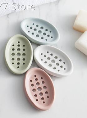 Silica gel Soap Dish Silicone Soap Holder Case Dishes hollow