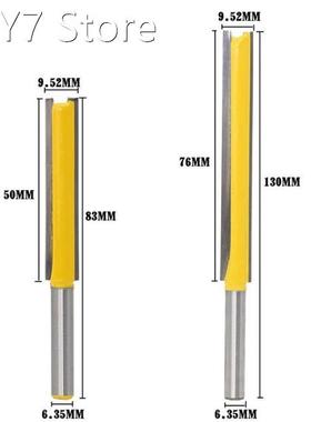 1PC 1/4 Shank Carbide Flush Trim Router Bit Extended Straig