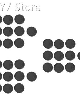 30 Pcs Round Plastic Computer Desk Cable Grommet Hole Cover