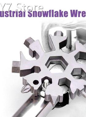 18 in 1 Snowflake Spanner Keyring Hex Multifunction Outdoor