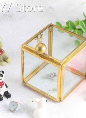 Unique Modern Glass Terrarium Storage Box Clear Glass Geomet