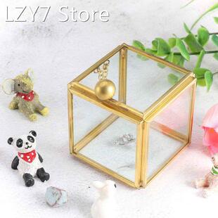 Unique Modern Glass Terrarium Storage Box Clear Glass Geomet