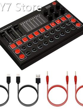 Bluetooth Live Sound Card, Audio Mixer, Sound Effects For Li