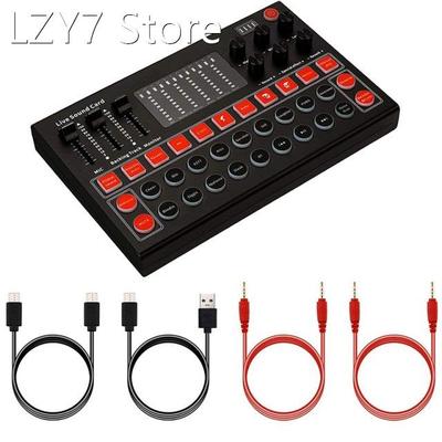 Bluetooth Live Sound Card, Audio Mixer, Sound Effects For Li