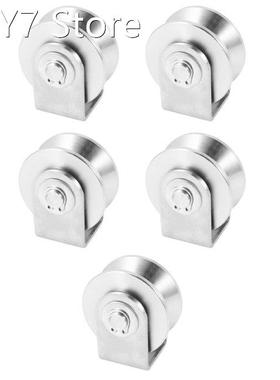 5pcs 2 Inch V Type Pulley Roller 304 Stainless Steel Sliding