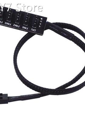 5-port 4-pin PWM CPU Cooler Cooling Fan Power Cable Splitter