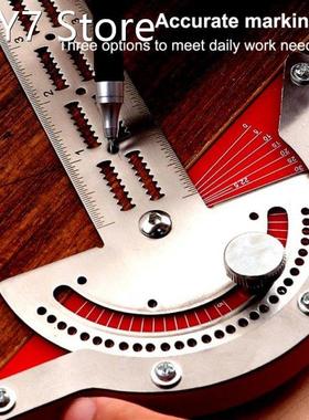 T-Type Woodworker Edge Rule Efficient Protractor Angle Protr