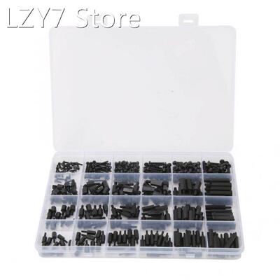 360Pcs/set M2/M2.5/M3 Hex Standoff Spacing Screws Nuts Black