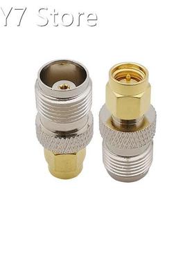 1Pcs TNC Female to SMA Male Straight RF Coaxial Connector SM