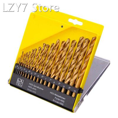 19PCS HSS Twisting Drill Bits Set Metal Straight Shank Drill