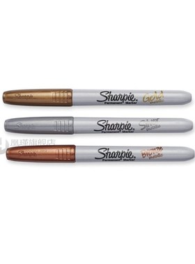 Sharpie 1.0mm Silver Gold Bronze Fine Point Oil Metallic Per
