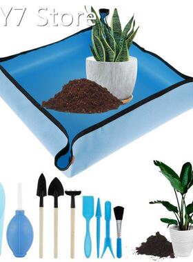 73x73cm Gardening Planting Mat 600D Oxford Cloth Plant Repot