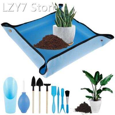 73x73cm Gardening Planting Mat 600D Oxford Cloth Plant Repot