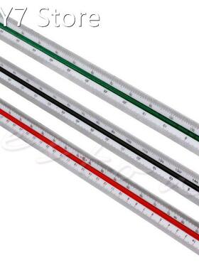 300mm Triangular Metric Scale Draughtsmens Ruler For Enginee