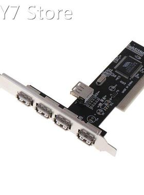 USB 2.0 4 Port 480Mbps High Speed VIA HUB PCI Controller Car