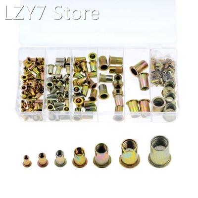 165PCS M3-M12 M4 M5 M6 M8 M10 Pull Rivet Nut Mixed Zinc Plat