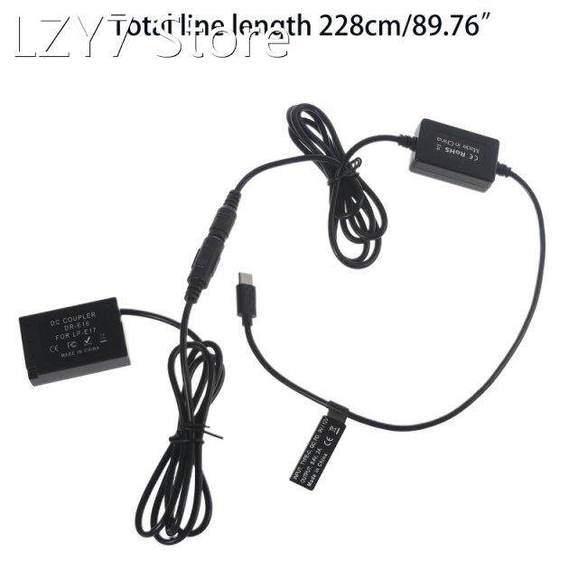 ACK-E18 DR-E18 DC Coupler AC Power Adapter LP-E17 Dummy Batt