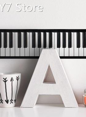 10*200cm/3.94*78.7inch Piano Keyboard Waist Lines Wall Borde